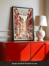 Bayonne Festmalerei retro