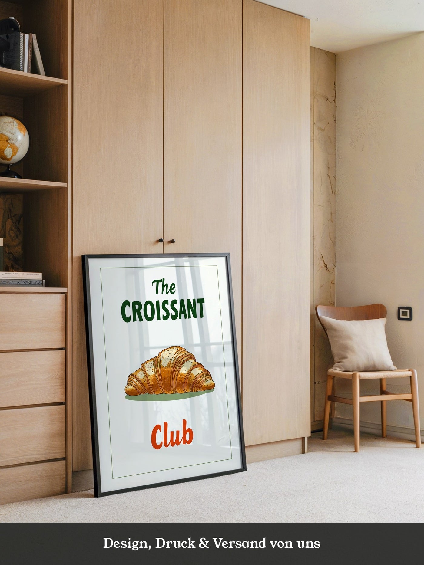 Croissant rustikal Grafik