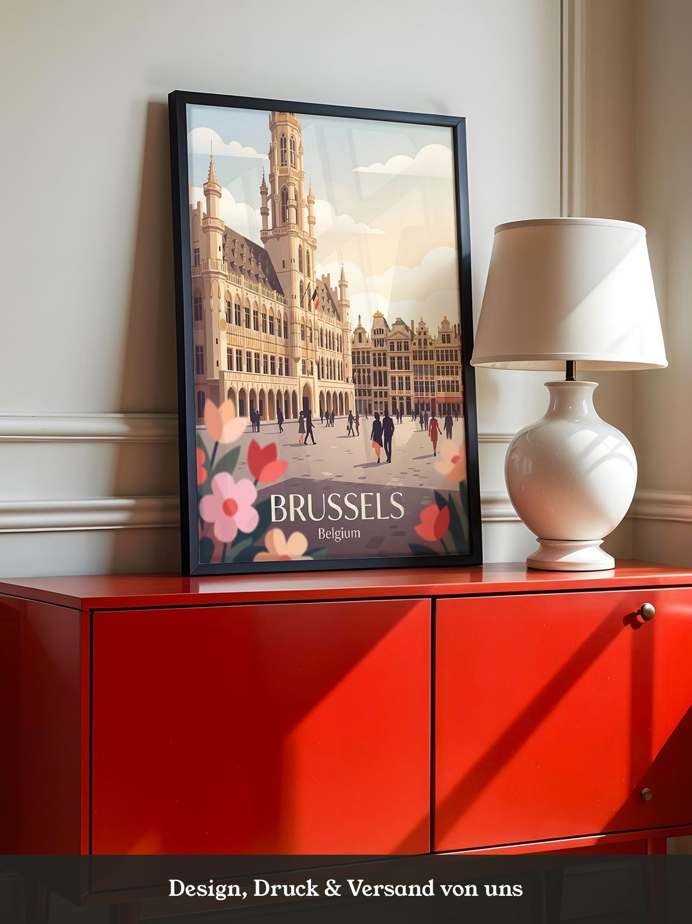 Brüssel Architektur Pastell