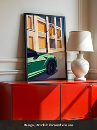 Sportwagen Grün Illustration