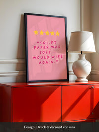 Toilettenpapier Humor Rosa