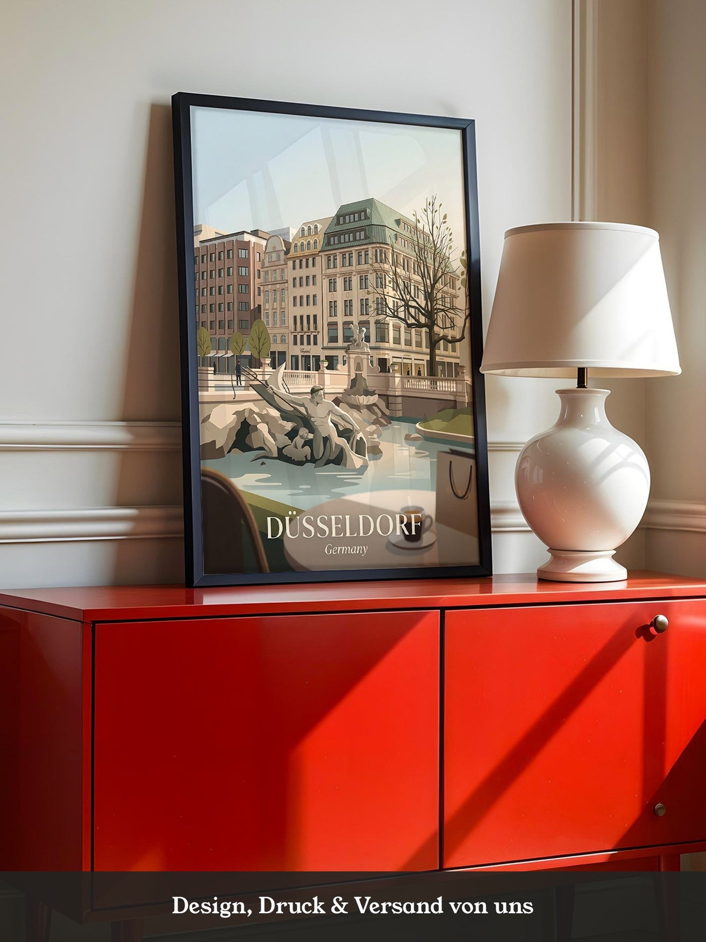 Düsseldorf Skyline Art Deco