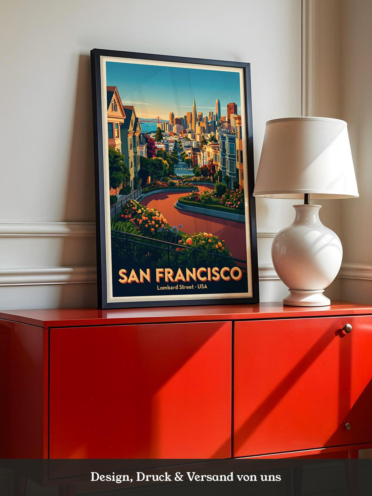 Lombard Street Abendlicht