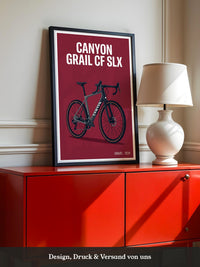 Gravelbike Illustration Rot