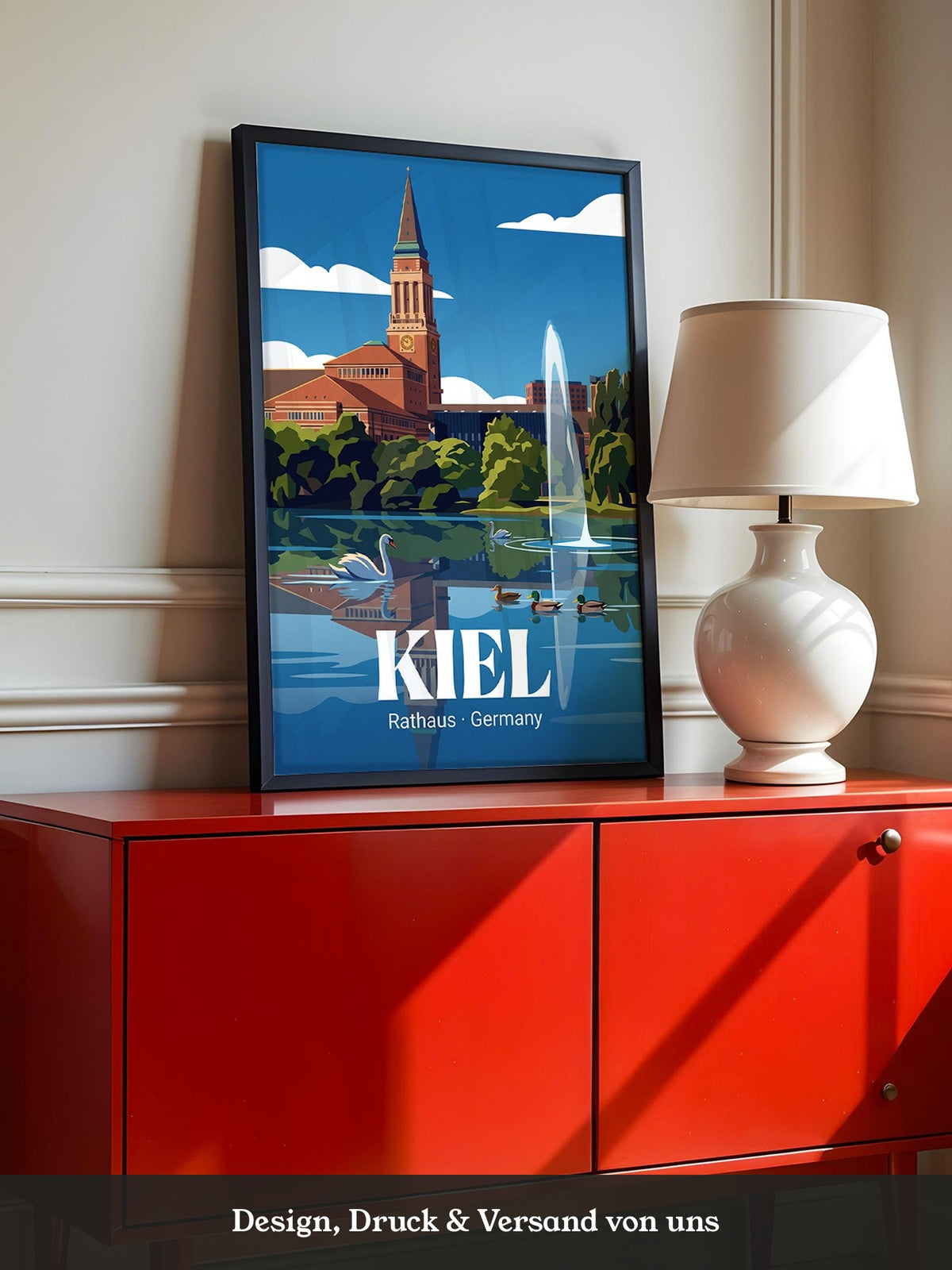 Kiel Rathaus Seeansicht