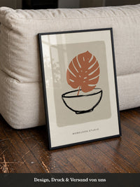 Monstera Blatt Minimal