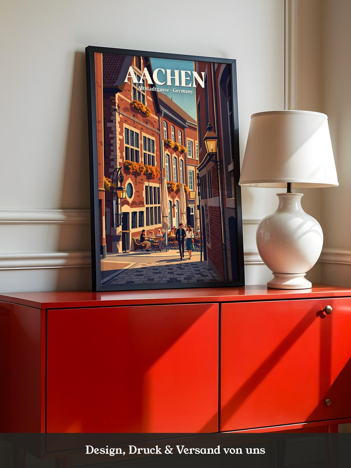 Aachener Altstadt Gasse Retro