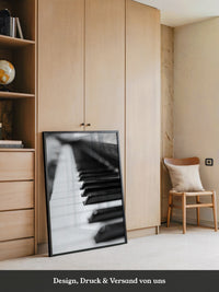 Pianotasten Unschärfe Schwarzweiß