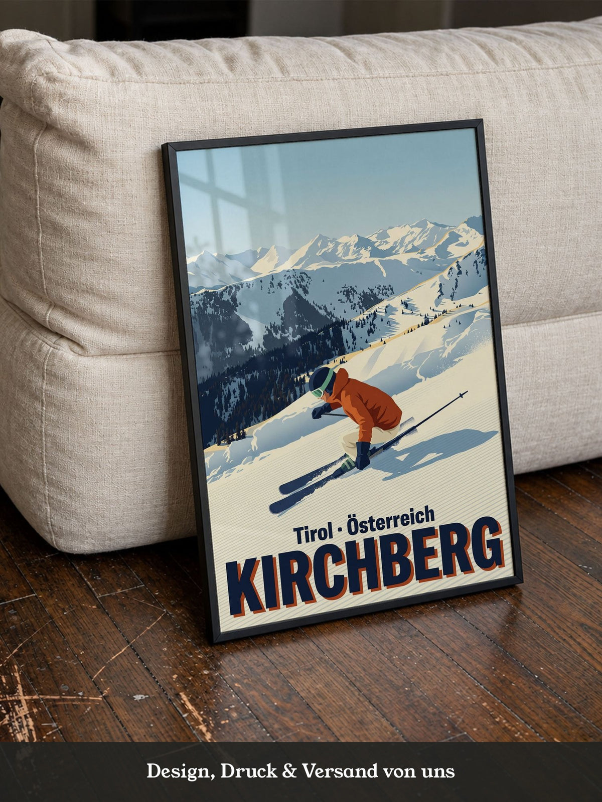 Skifahrer Alpengipfel