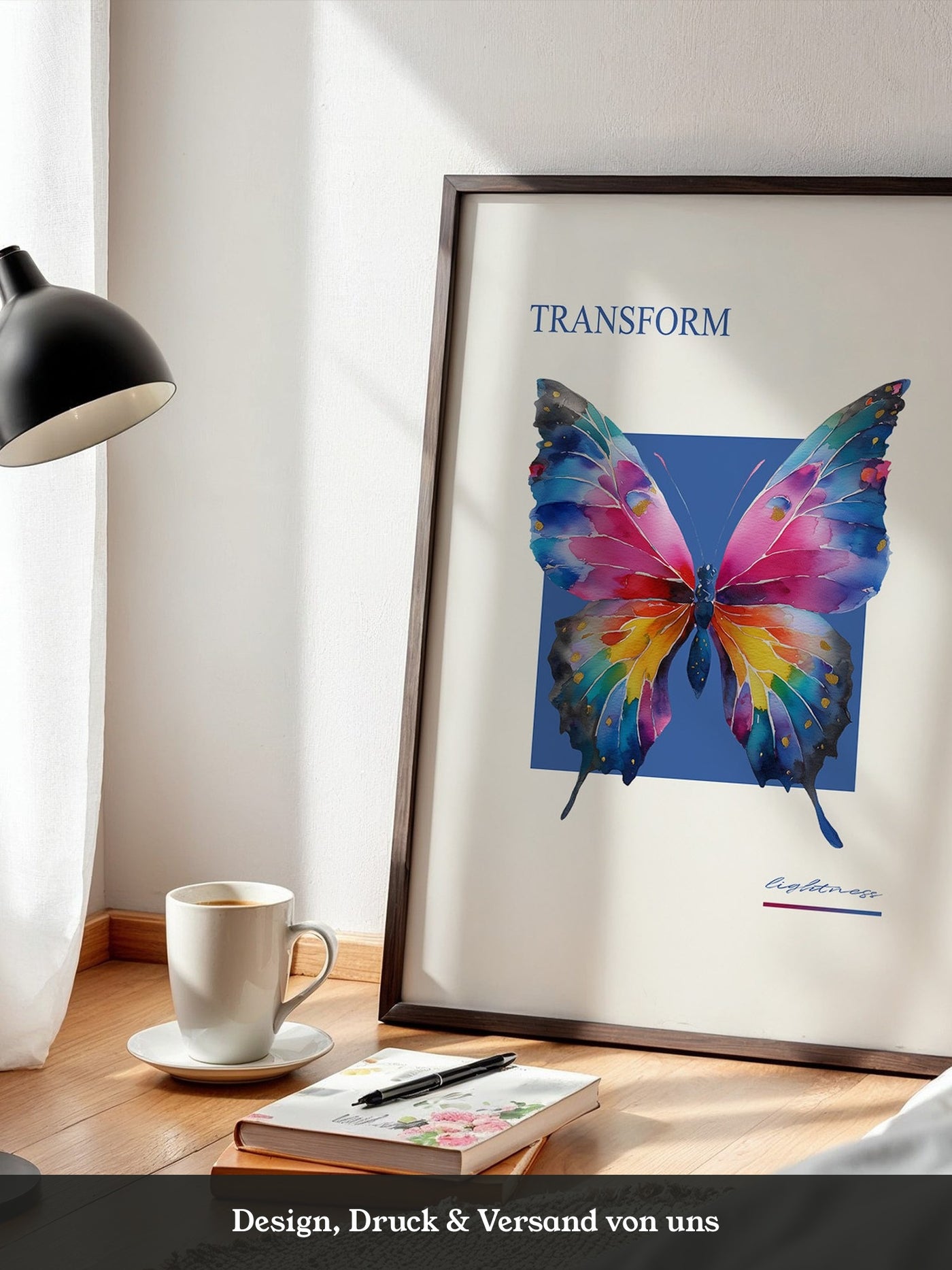 Bunter Schmetterling Aquarell