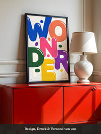Bunte Buchstaben Wunder