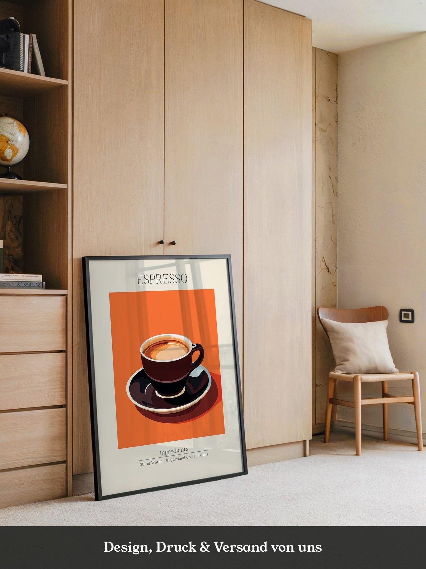 Espressotasse Orange Retro
