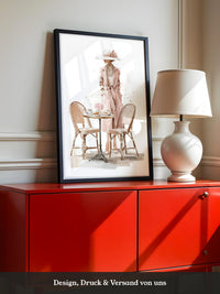 Elegante Dame Pastellfarben