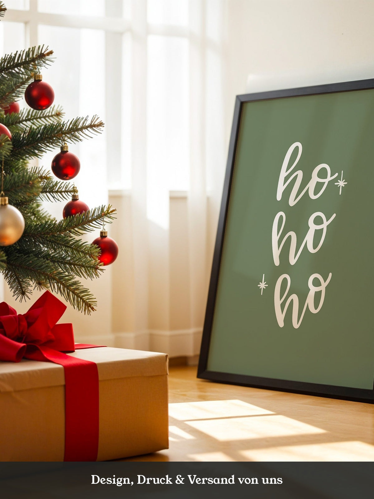 Ho Ho Ho Schrift grün