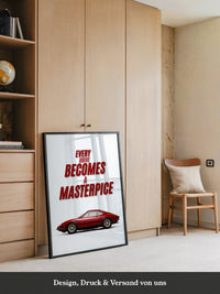 Roter Oldtimer Seitenansicht Retro