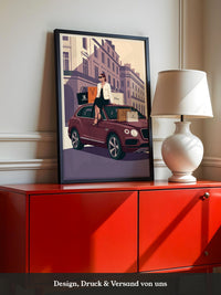 Luxus Shopping Illustration