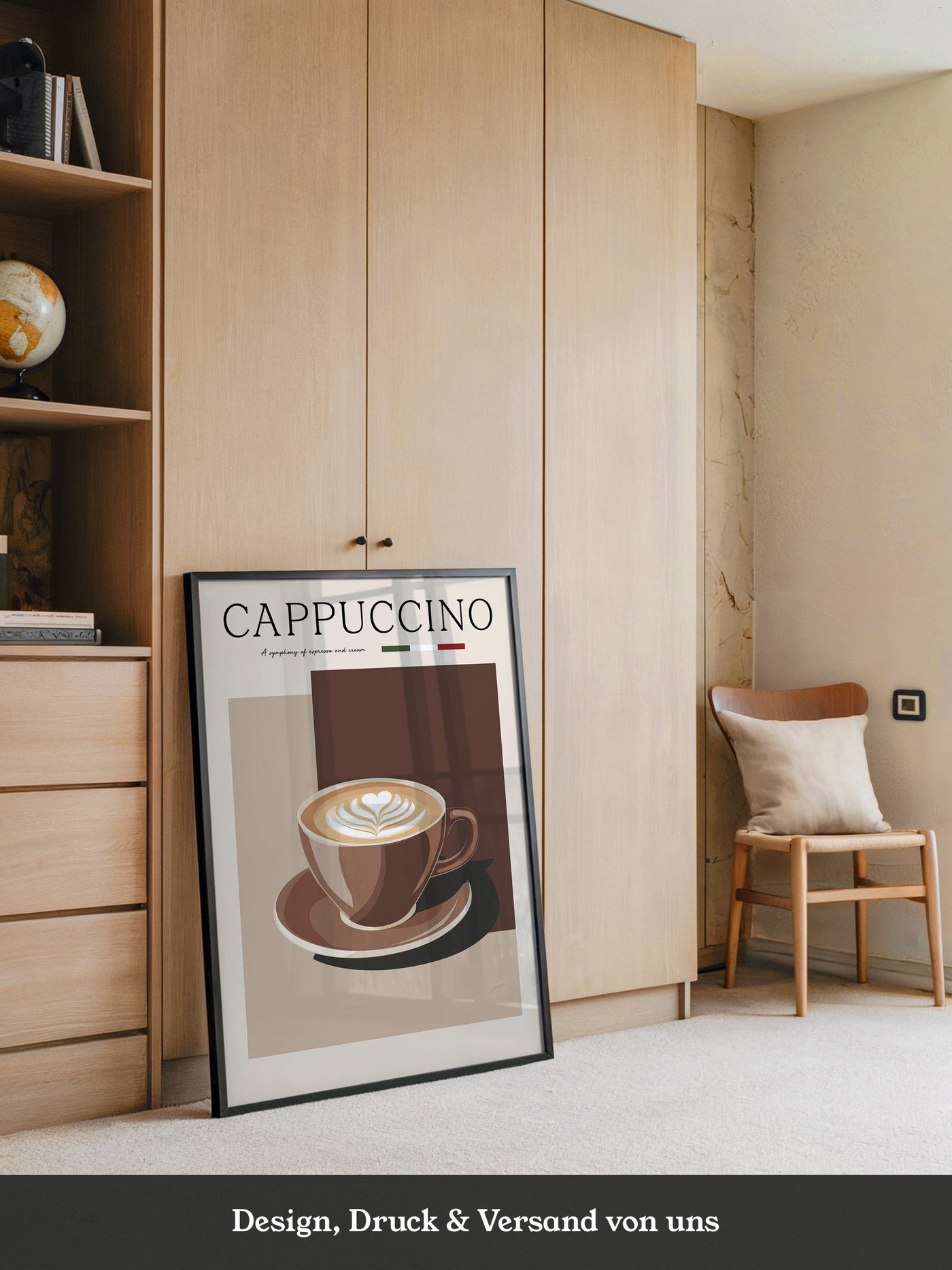 Cappuccino Tasse Retro Look