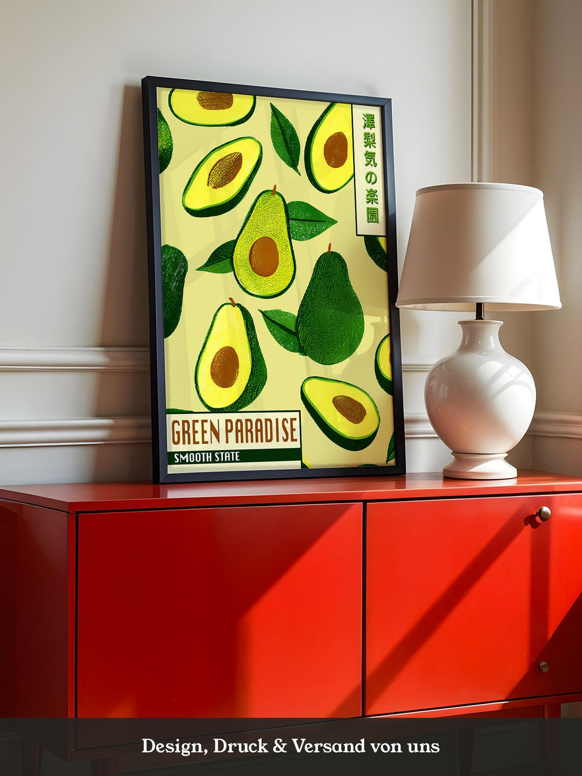 Avocado Illustrativ Retrodesign