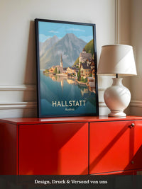 Hallstatt Seeansicht Pastellkunst