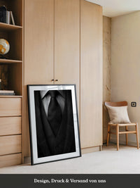 Eleganter Anzug Textur schwarz