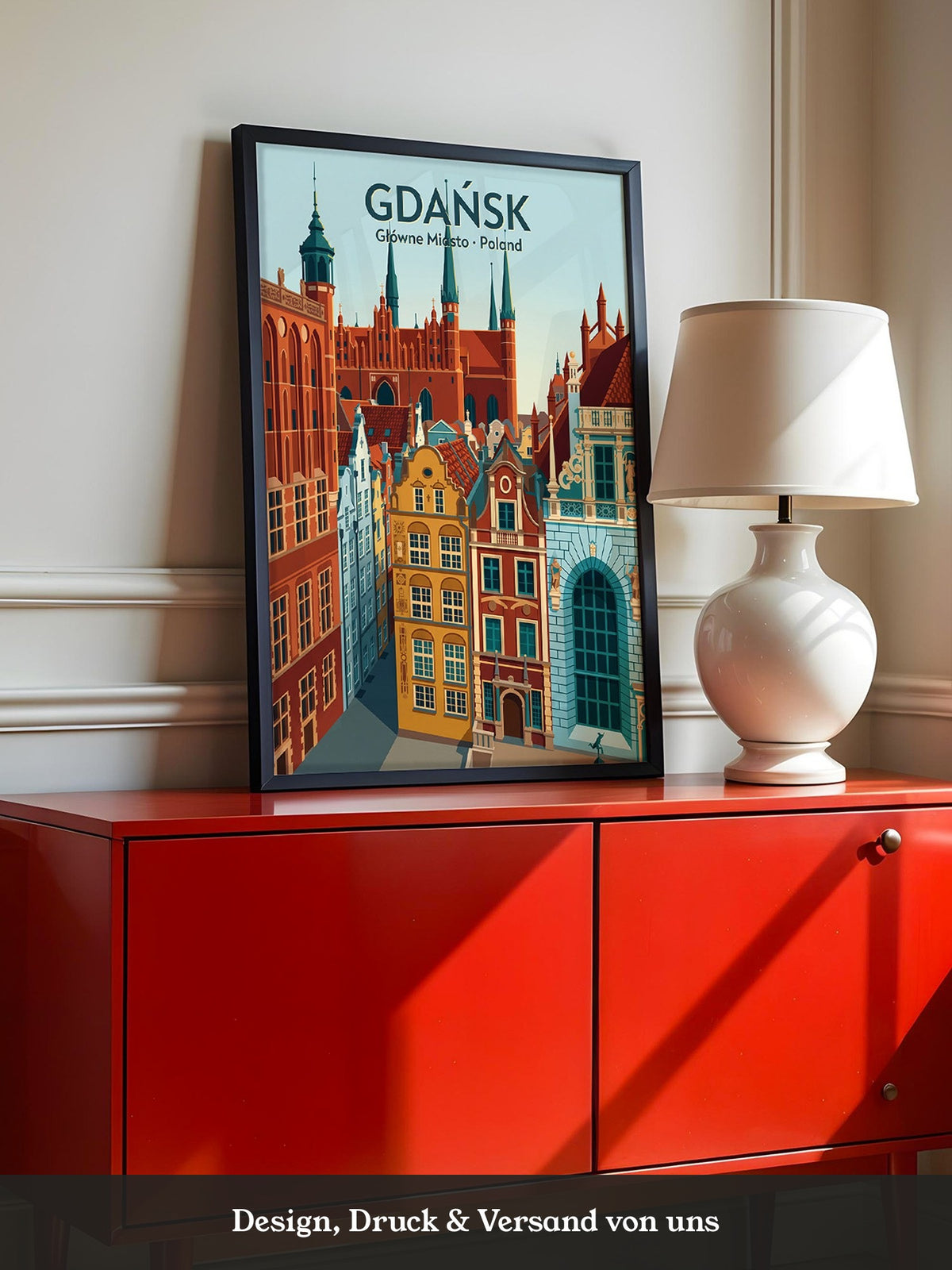 Gdańsk Architektur Farbenspiel