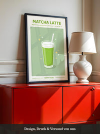 Matcha Latte grün Erfrischung