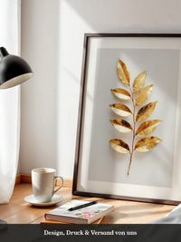 Goldene Blätter Minimalistisch