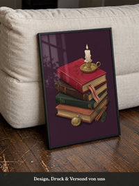 Weihnachtliche Bücherkerze