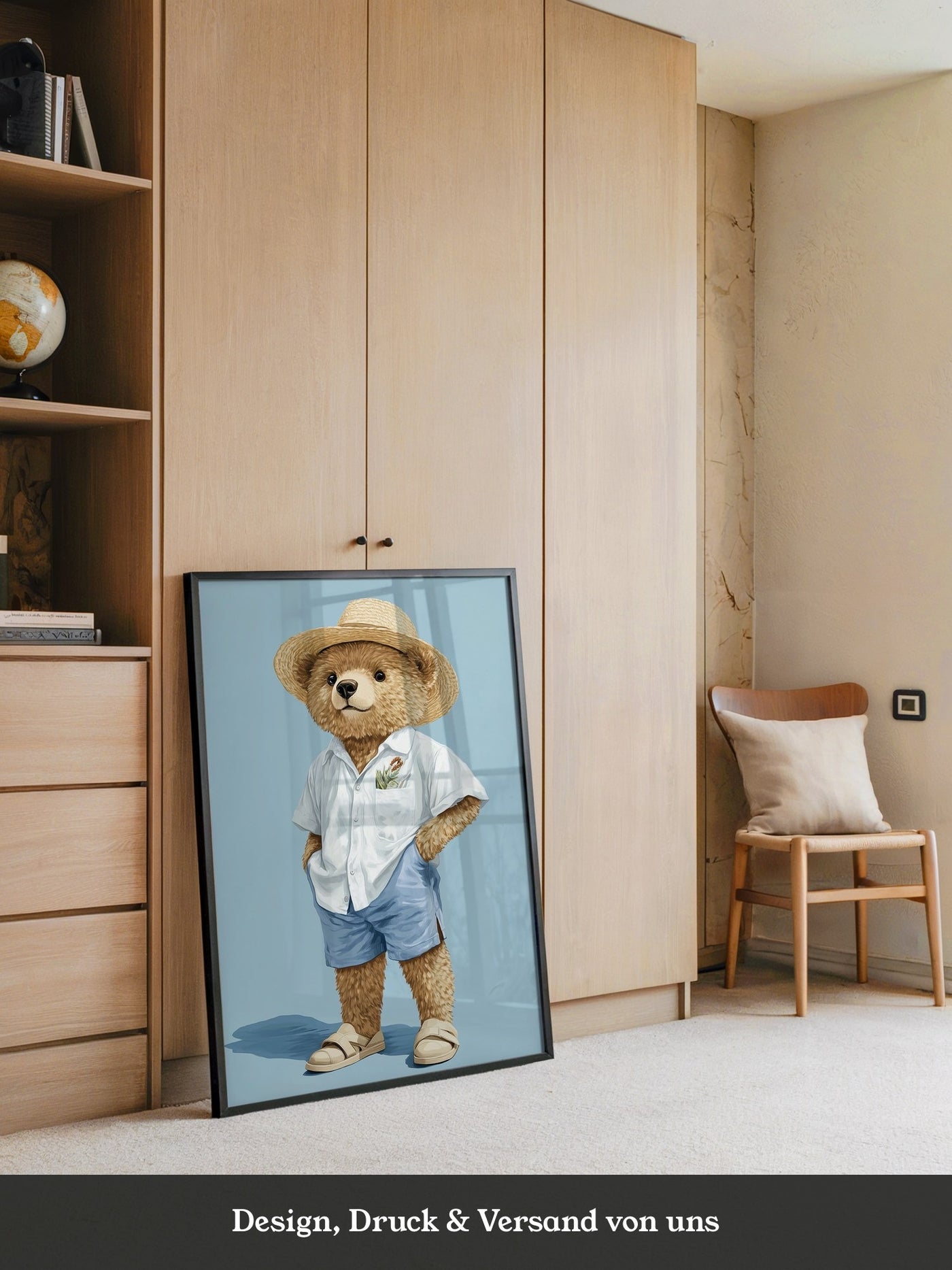 Teddybär Sommerlook blau