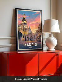 Madrid Architektur Abendstimmung