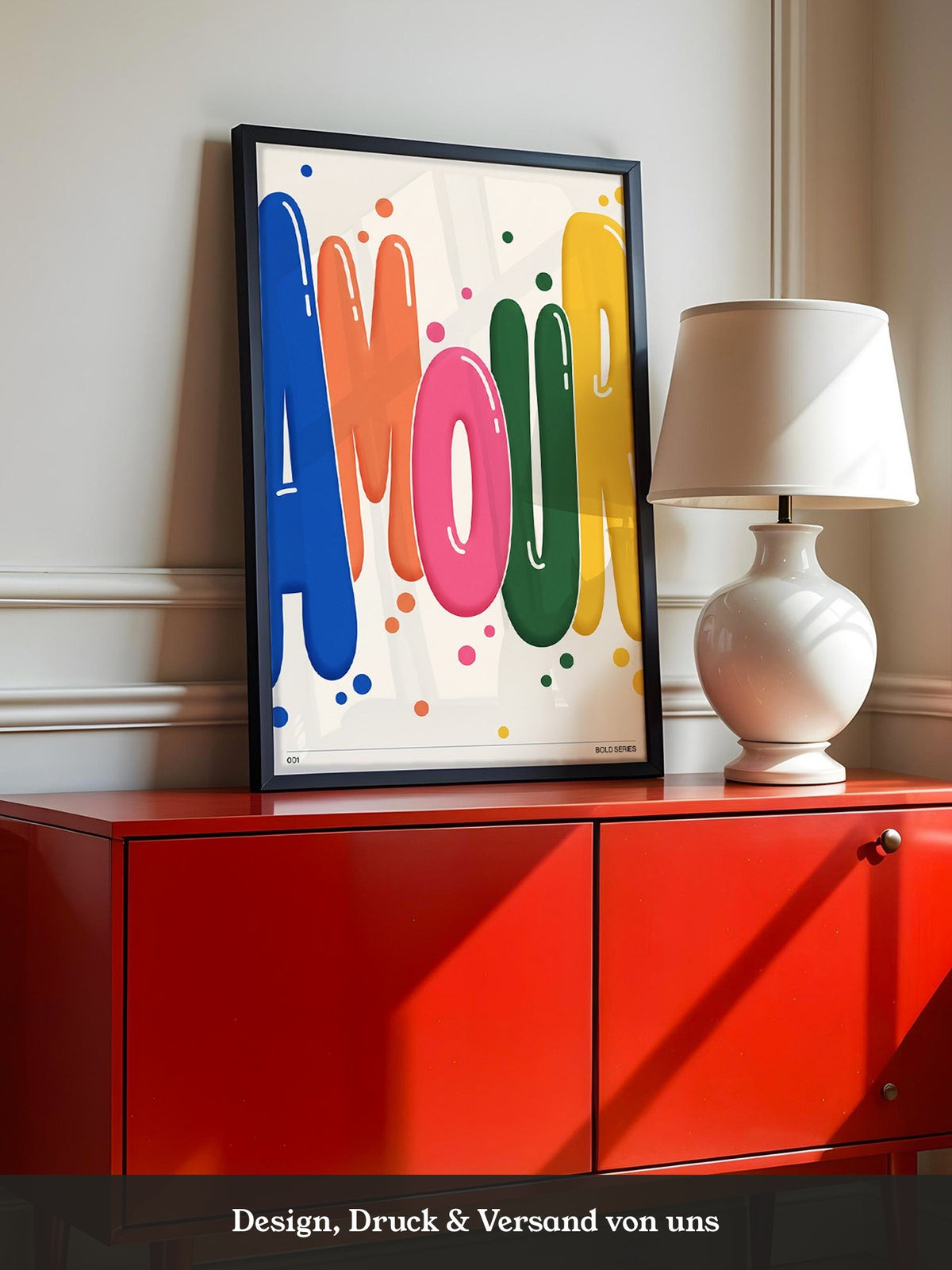 Bunte Pop-Art Liebe