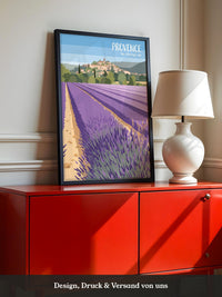 Provence Lavendelfeld Illustration