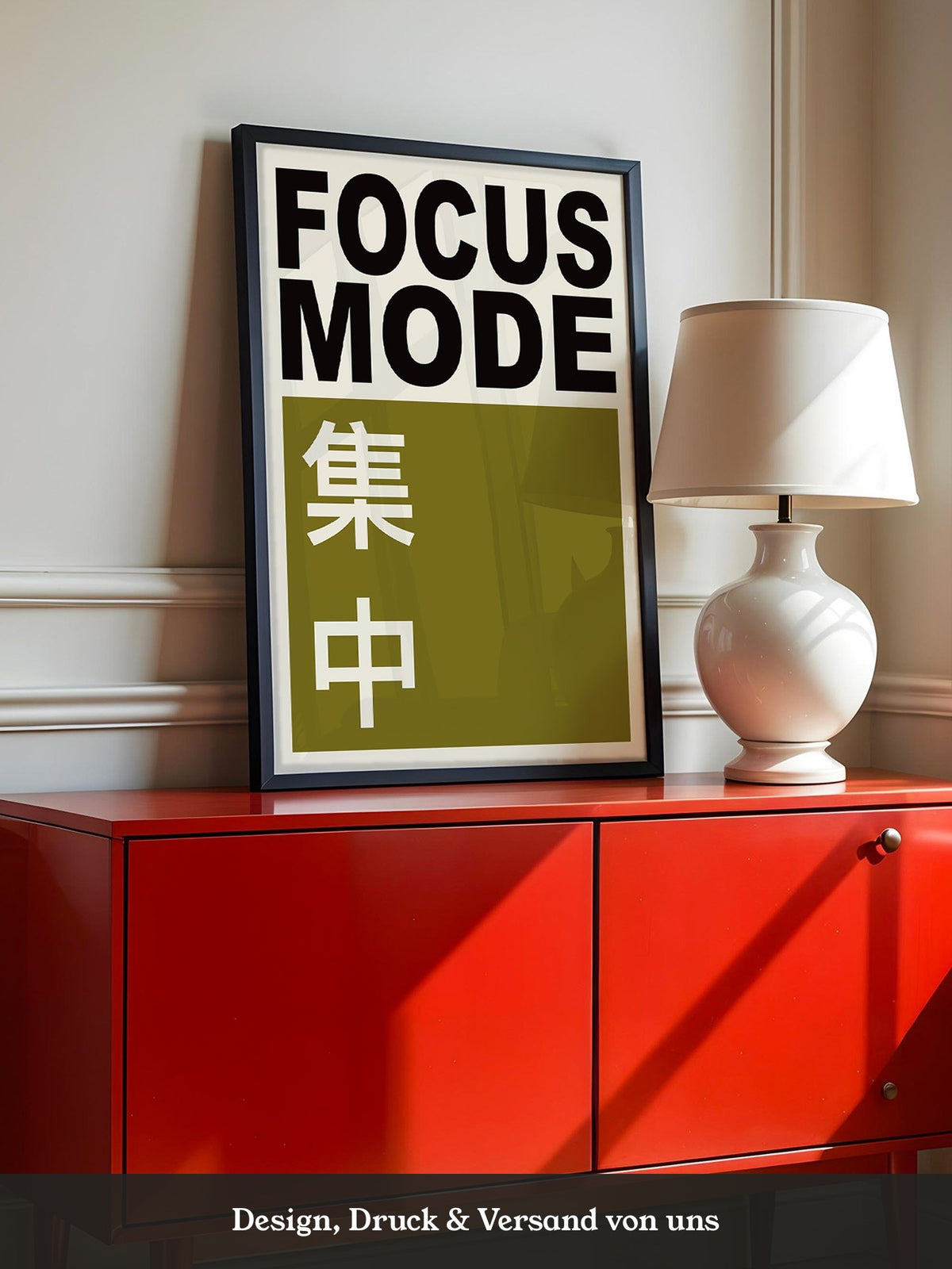 Focus Mode Text Olivgrün