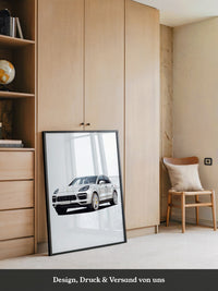 Porsche weiß modern Illustration