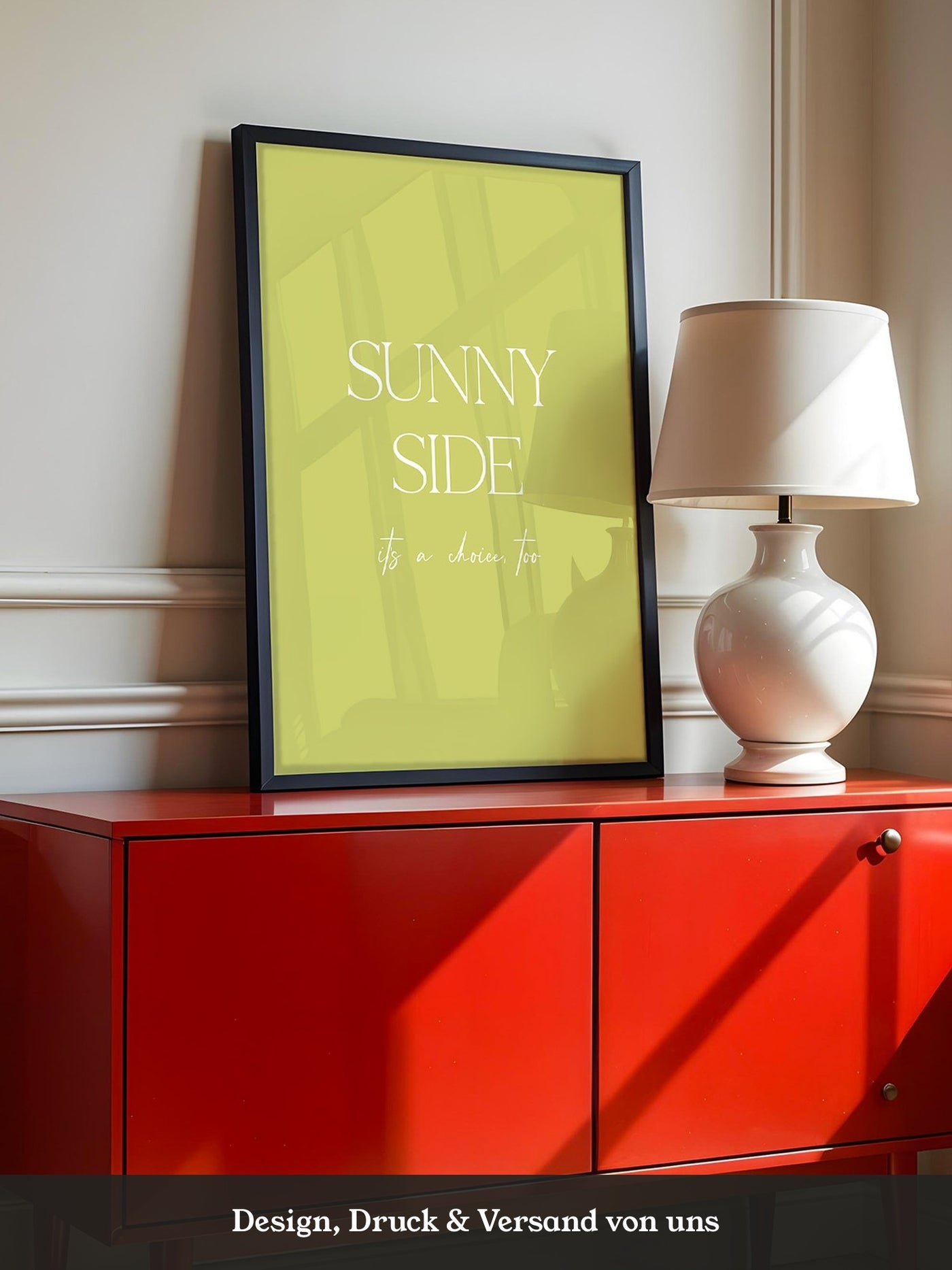 Sunny Lettering Gelbgrün