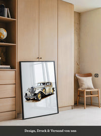 Klassischer Oldtimer cremefarben