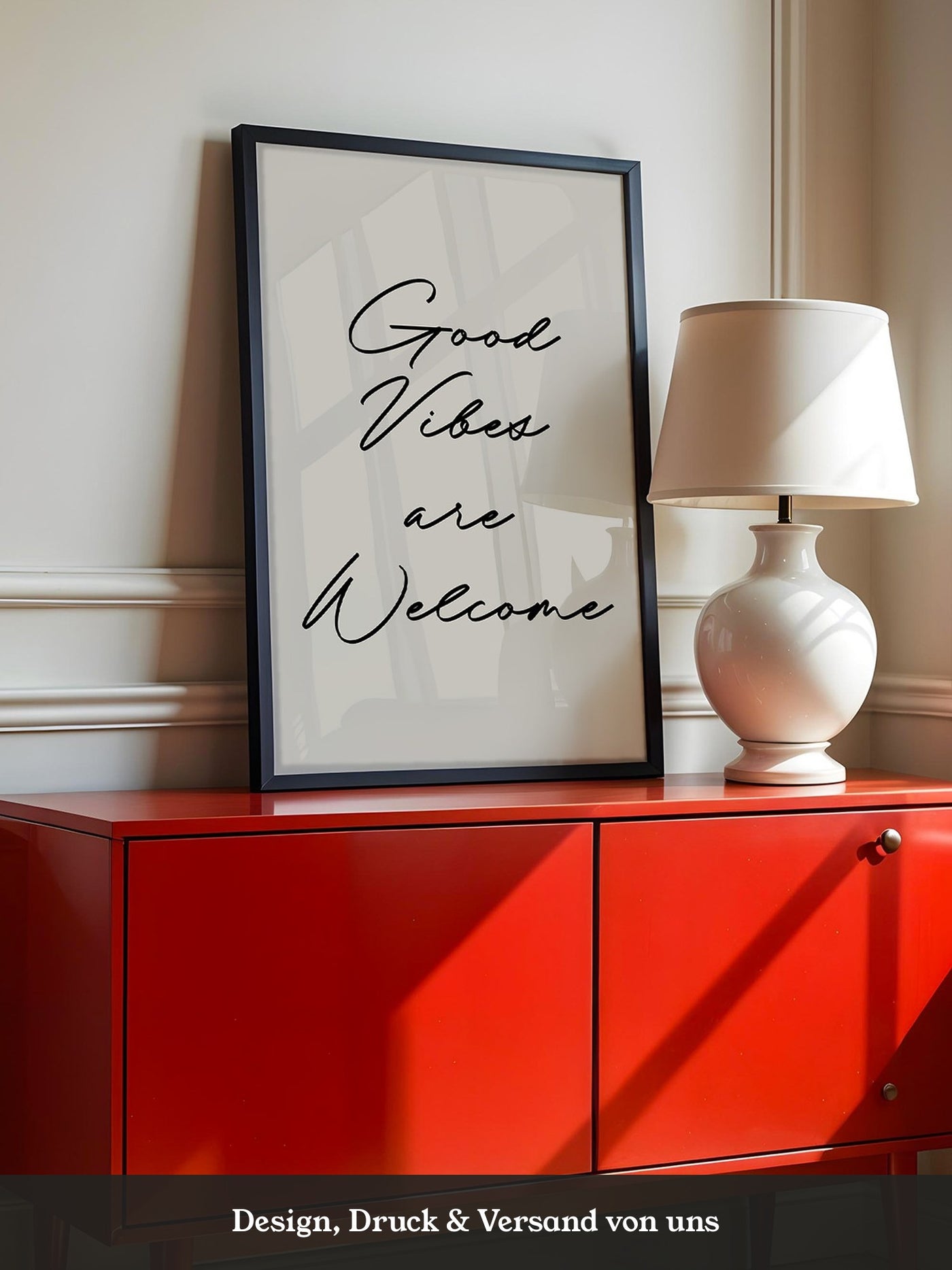 Schriftzug Good Vibes modern