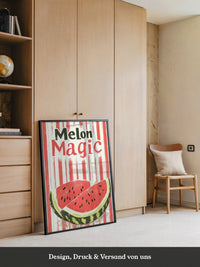 Melone Streifen Retro