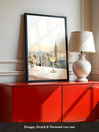 Champagner Stadt Skyline Pastell