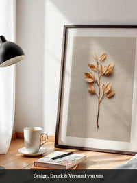 Goldene Blätter Beige Hintergrund