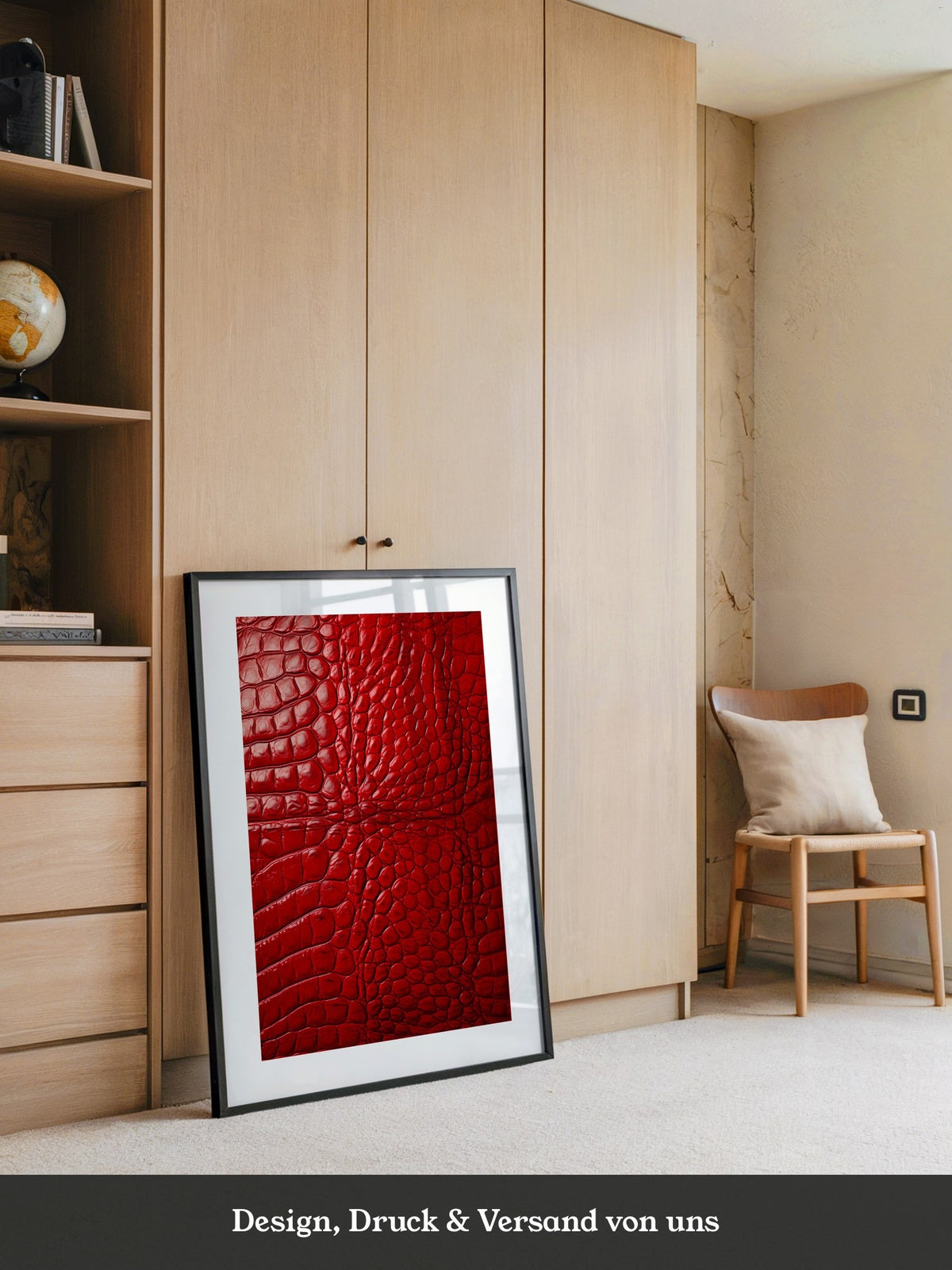 Rotes Krokodilmusterstrukturell