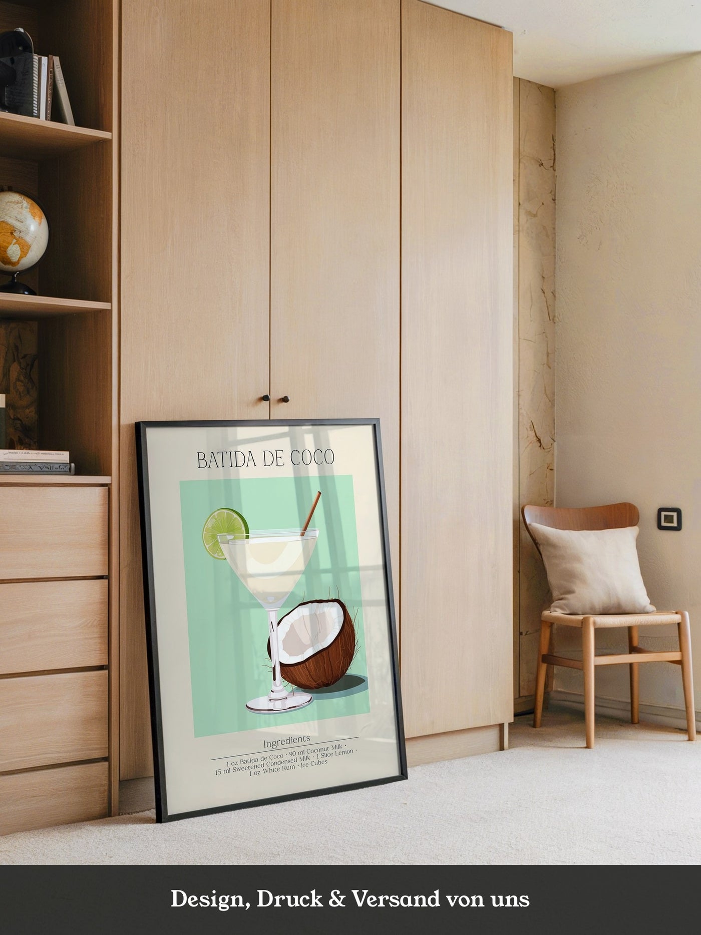 Batida de Coco Glas Illustration