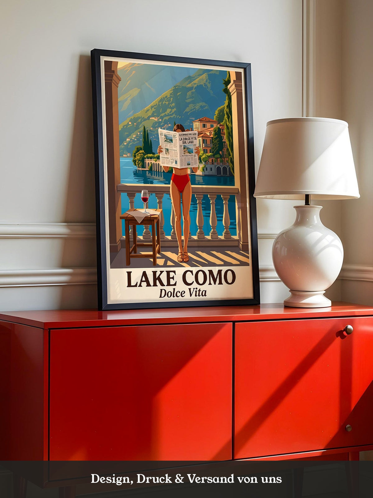 Lake Como Zeitung Sonnenbalkon