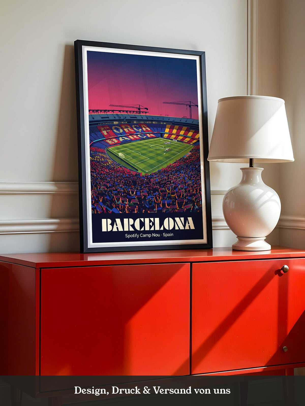 Camp Nou Abenddämmerung Szenerie