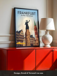 Frankfurt Skyline Retro-Design