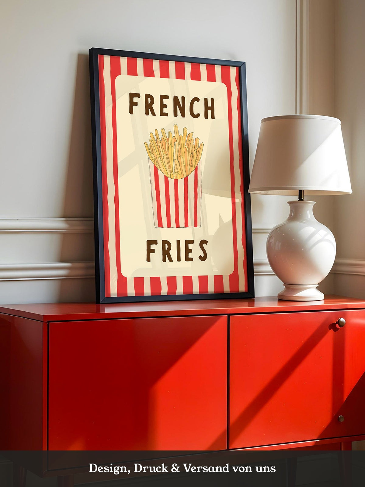 Pommes Streifen Stil