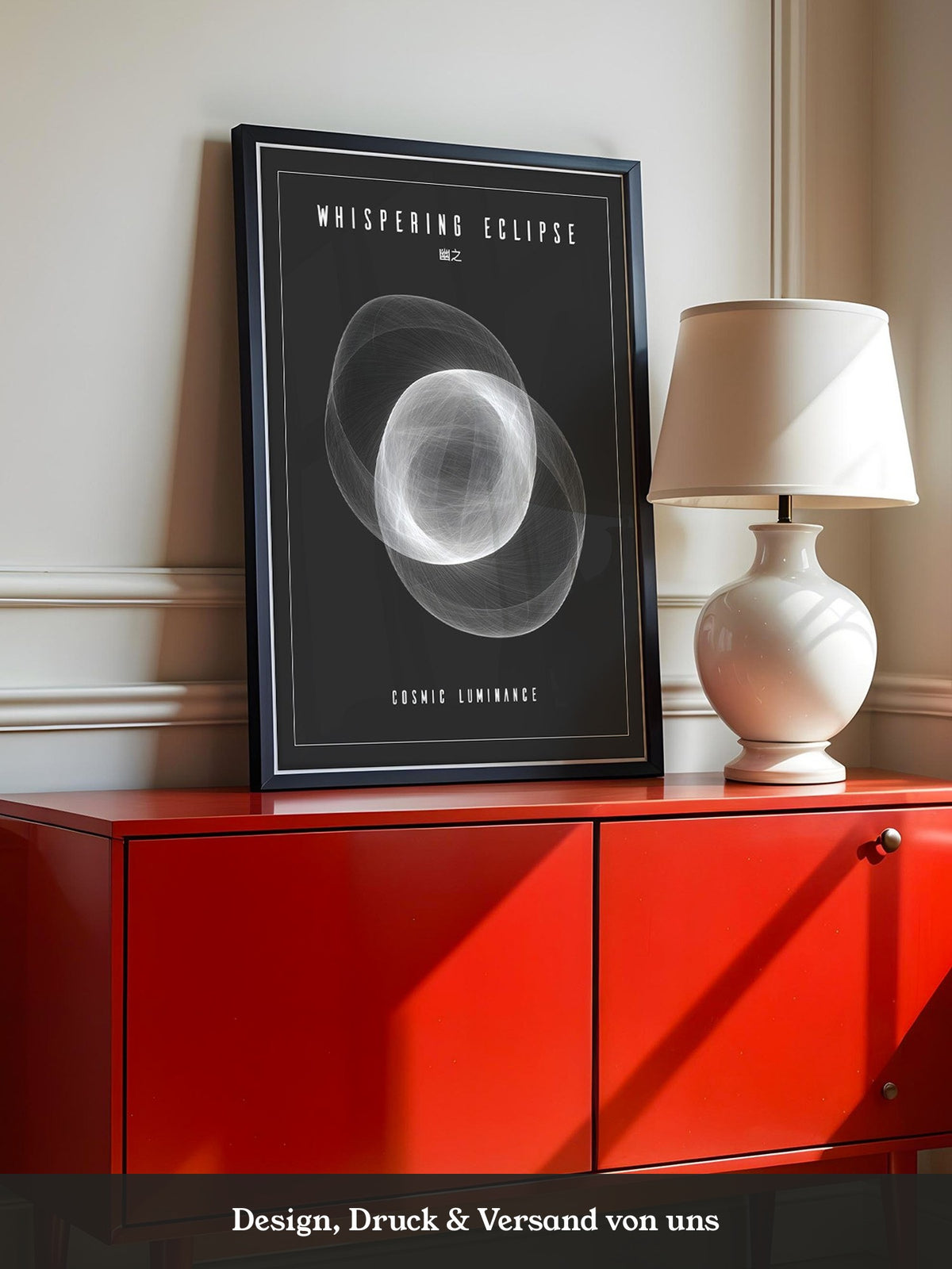 Kosmische Linien Abstrakt Schwarzweiß