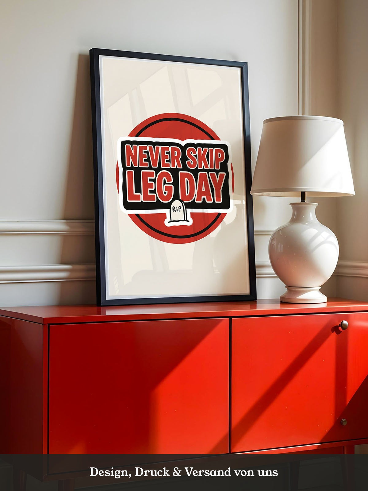 Leg Day Fitness Spruch