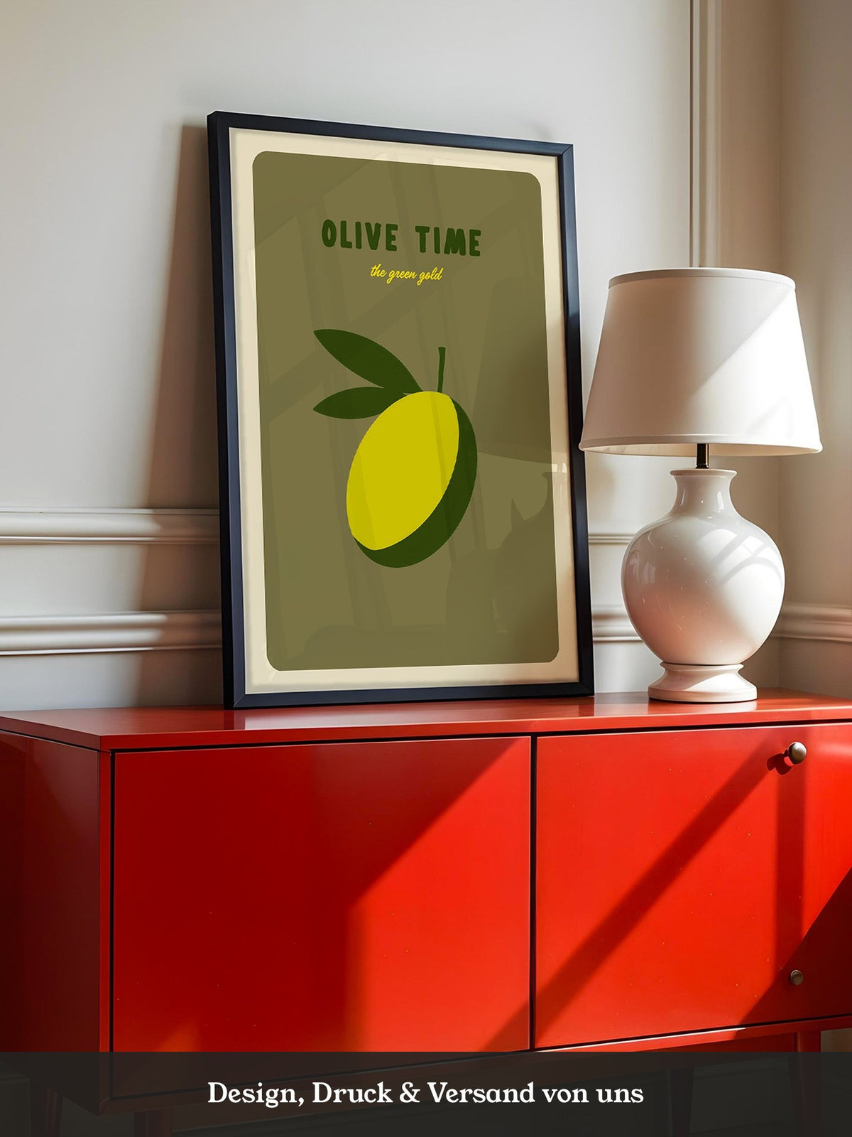 Olive Minimalistisch Retro