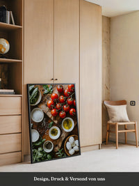 Tomaten Kräuter Holzoptik